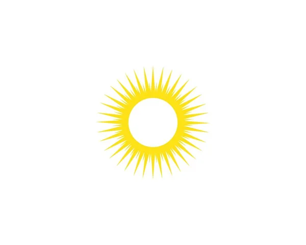 Güneş logosu ve sembolleri yıldız simgesi ağ taşıyıcısı - — Stok Vektör