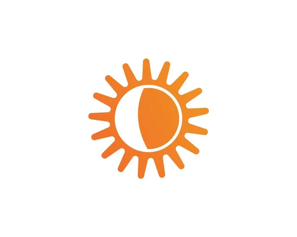 Sun logo a symboly hvězda ikona web vektor - — Stockový vektor