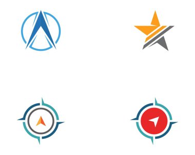 Pusula Logo Şablonu vektör resimleme tasarımı 