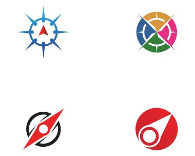 Pusula Logo Şablonu vektör resimleme tasarımı 