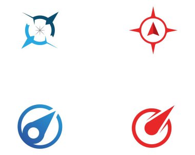 Pusula Logo Şablonu vektör resimleme tasarımı 