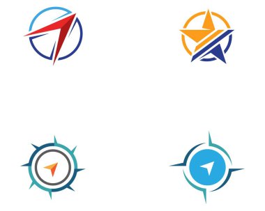 Pusula Logo Şablonu vektör resimleme tasarımı 