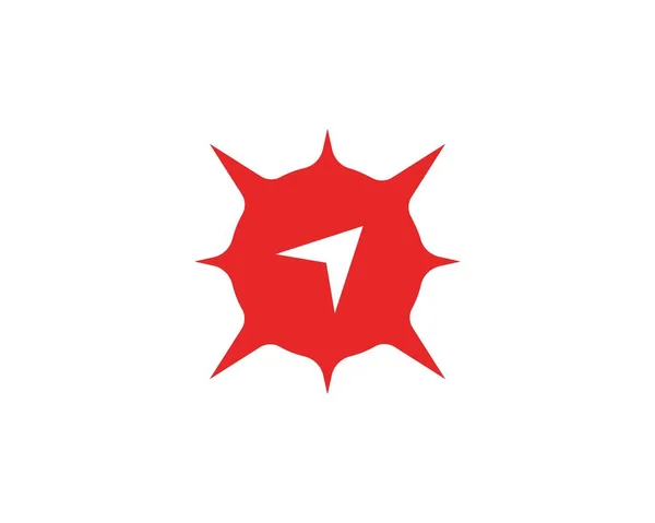 Brújula Logo Plantilla vector icono ilustración diseño — Archivo Imágenes Vectoriales