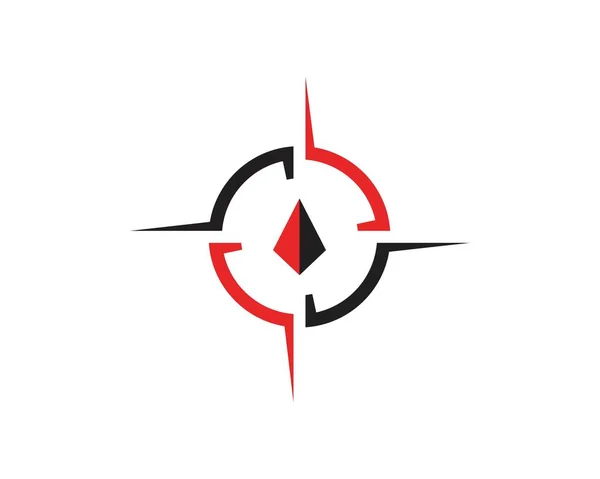 Brújula Logo Plantilla vector icono ilustración diseño — Vector de stock