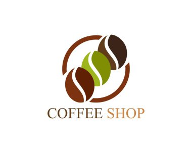 Kahve fincanı logo şablonu