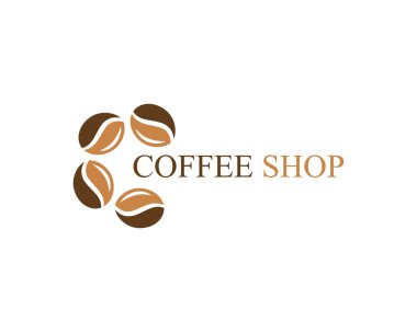 Kahve fincanı logo şablonu