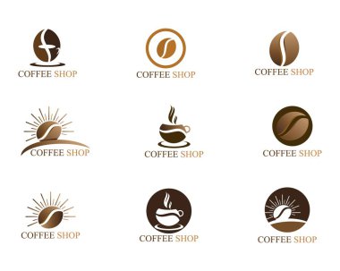 Kahve fincanı logo şablonu