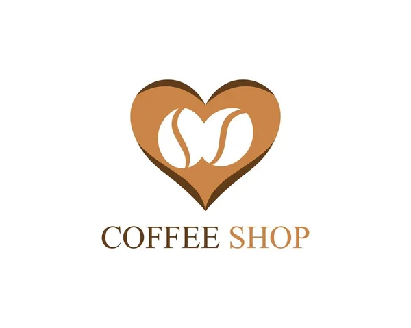 Šálek kávy logo šablona — Stockový vektor