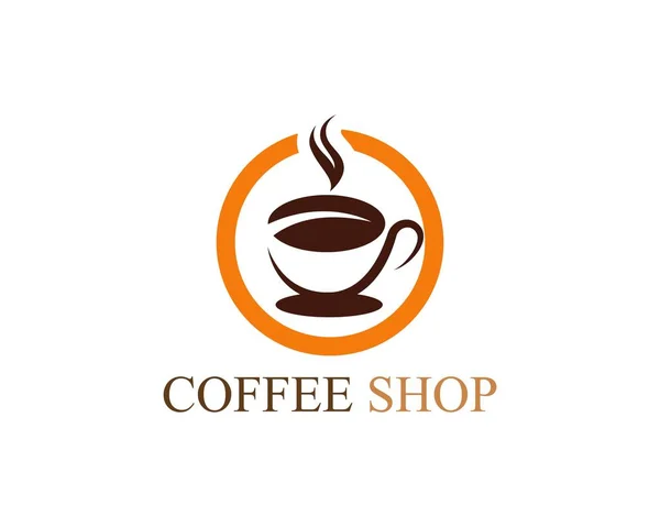 Modello logo tazza di caffè — Vettoriale Stock