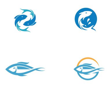 Balık logo şablonu