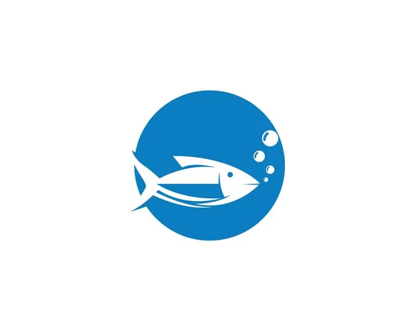 Fish logo template — Stock Vector