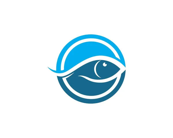 Fisch-Logo-Vorlage — Stockvektor