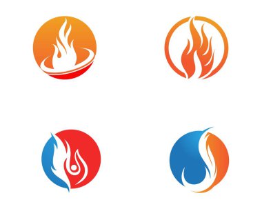 İnek Logo Şablonu vektör simgesi