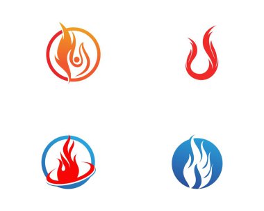 İnek Logo Şablonu vektör simgesi