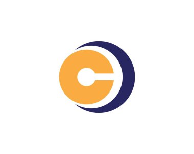 Daire çizgisi Logo Şablon vektör simgesi 