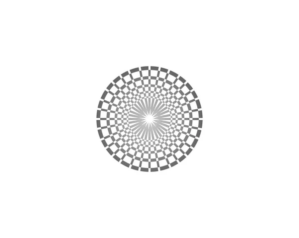 Cirkel lijn logo sjabloon vector pictogram — Stockvector