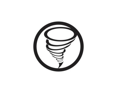 Tornado sembolü vektör illüstrasyon