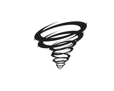 Tornado sembolü vektör illüstrasyon