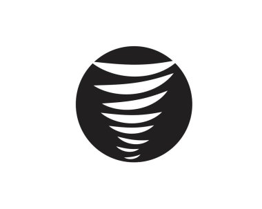 Tornado sembolü vektör illüstrasyon