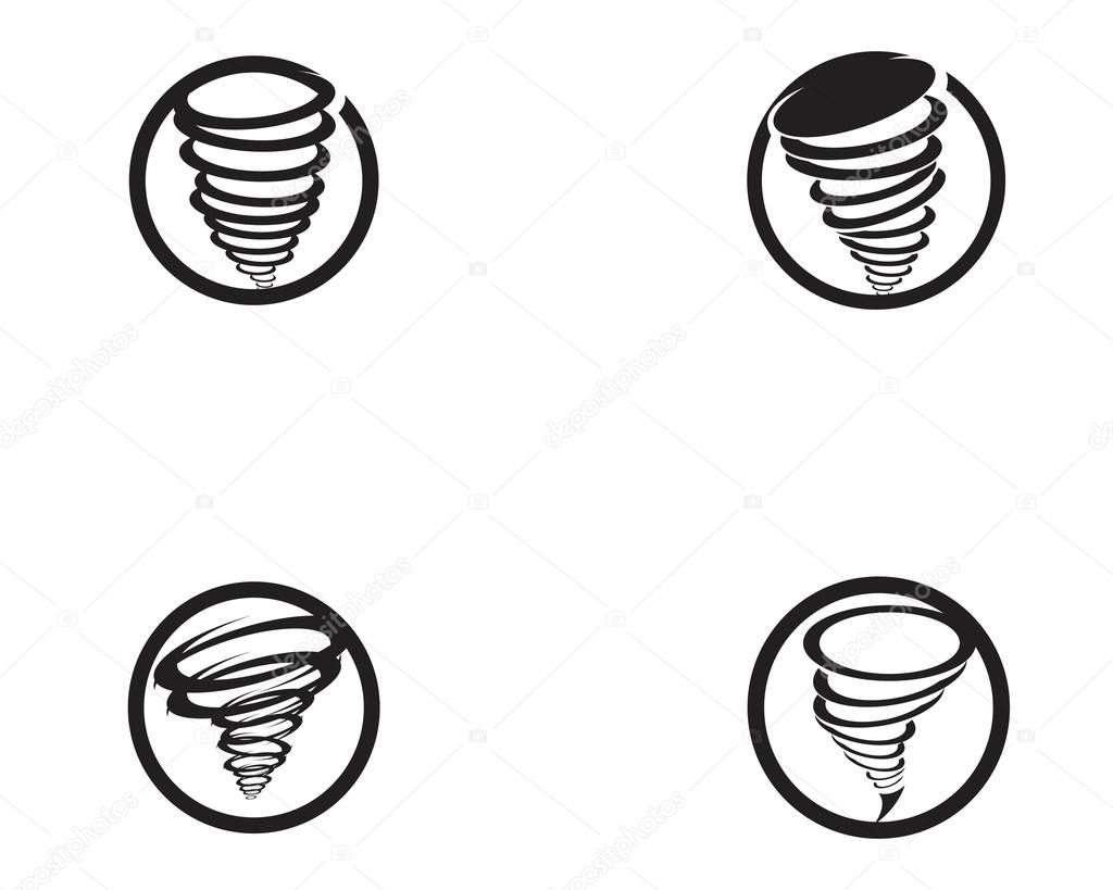 Tornado logo symbol vector illustration design