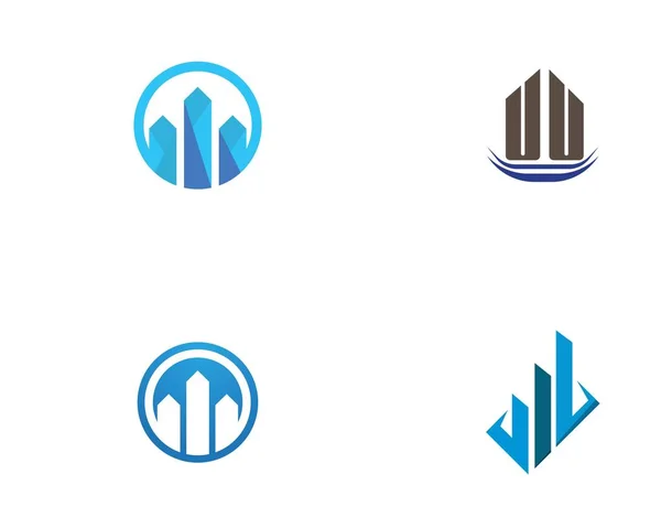 Design de logotipo de propriedade e construção — Vetor de Stock