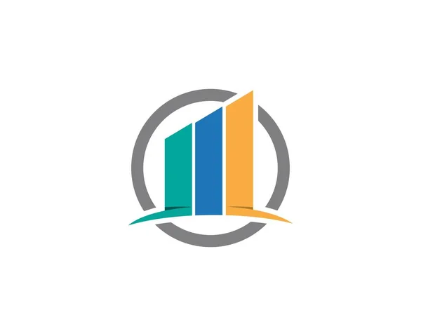 Modello logo finanza aziendale — Vettoriale Stock