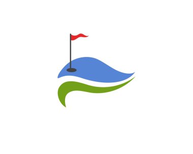 Golf kulübü simgeleri öğeleri ve logo vektör görüntüleri semboller