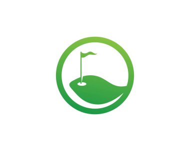 Golf kulübü simgeleri öğeleri ve logo vektör görüntüleri semboller