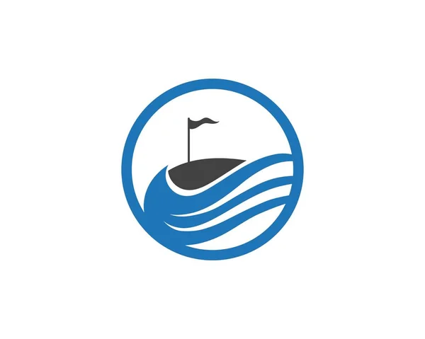 Ícones do clube de golfe símbolos elementos e logotipo imagens vetoriais — Vetor de Stock