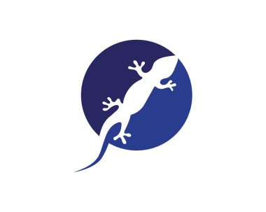 Kertenkele bukalemun Gecko siluet siyah 