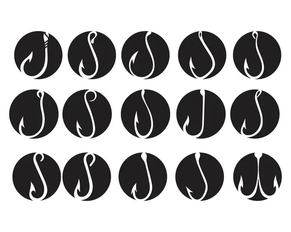 Vecteurs d'icônes crochet symbole et logo — Image vectorielle