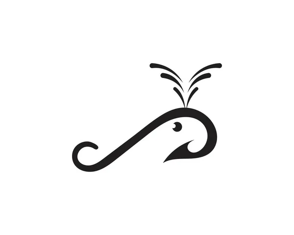 魚のフックシンボルとロゴベクトル — ストックベクタ