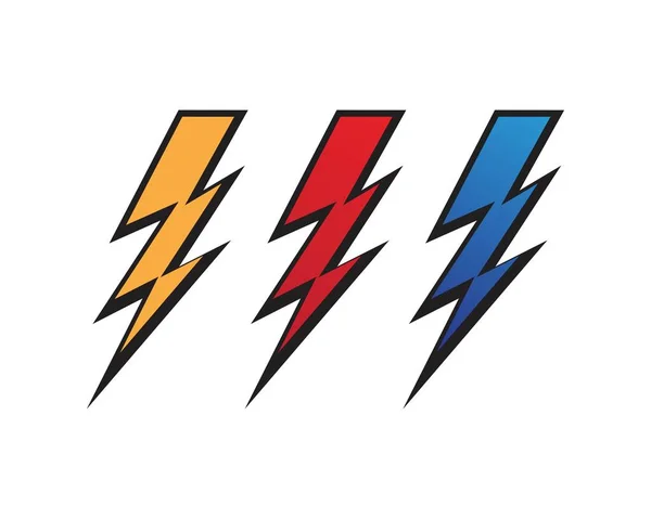 Lightning bout flash bliksemschicht pictogrammen vector — Stockvector