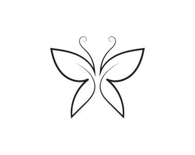 Güzellik kelebek simgesi tasarım