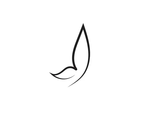 아름다움 나비 아이콘 디자인 — 스톡 벡터