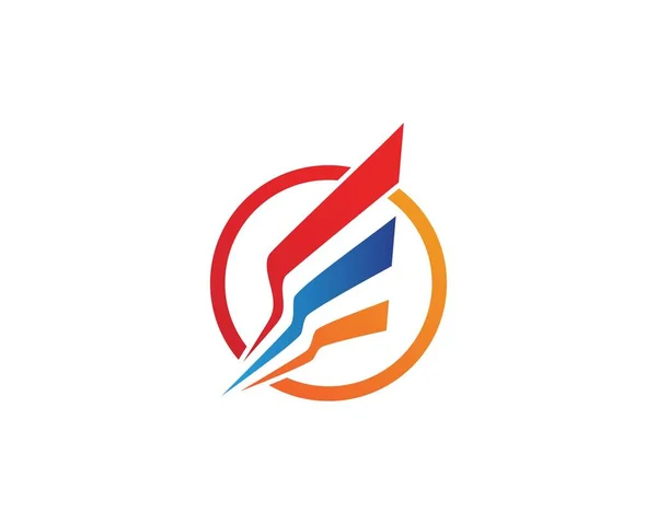 Kanat logosu ve sembol iş şablonu — Stok Vektör