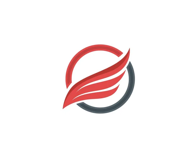 Wing logo e simbolo modello di business — Vettoriale Stock