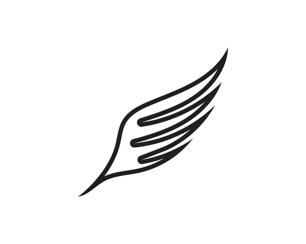 Wing black Logo Template vector illustration design vector — Stock Vector