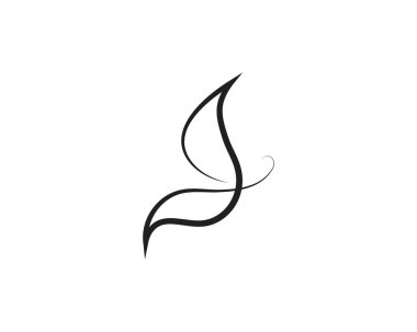 Güzellik kelebek simgesi tasarım