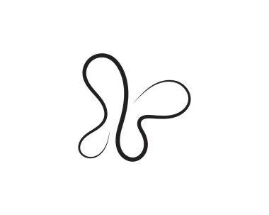 Güzellik kelebek simgesi tasarım