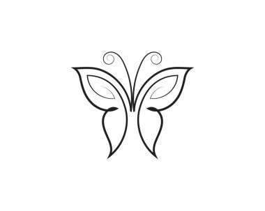 Güzellik kelebek simgesi tasarım