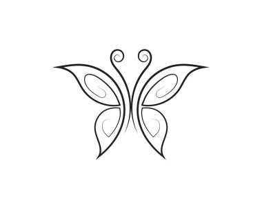 Güzellik kelebek simgesi tasarım