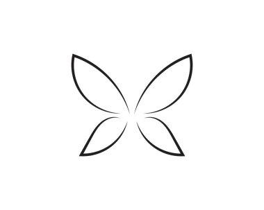 Güzellik kelebek simgesi tasarım