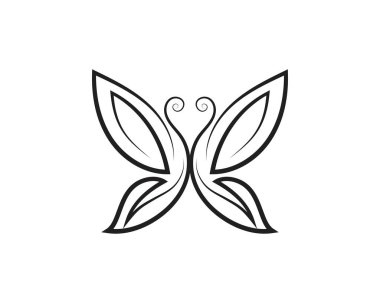 Güzellik kelebek simgesi tasarım