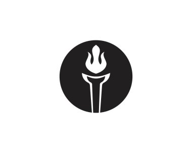 Torch logosu ve sembol tasarım ilham için Ilk T