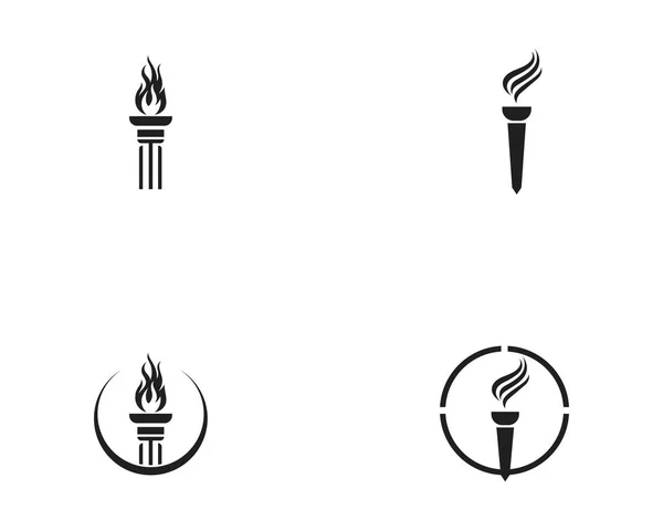 T iniziale per il logo Torch e l'ispirazione di design simbolo — Vettoriale Stock