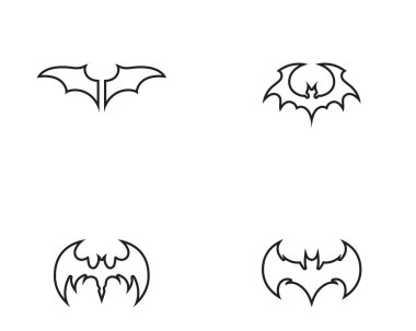  Yarasa logosu ve sembol şablonu