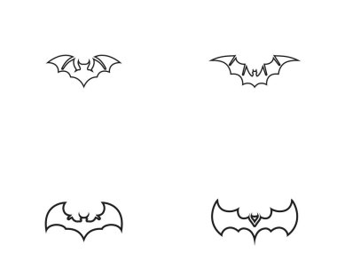  Yarasa logosu ve sembol şablonu