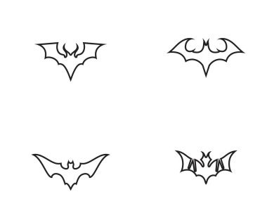  Yarasa logosu ve sembol şablonu