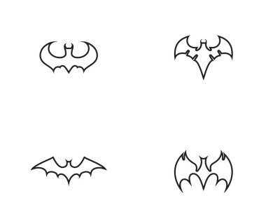  Yarasa logosu ve sembol şablonu
